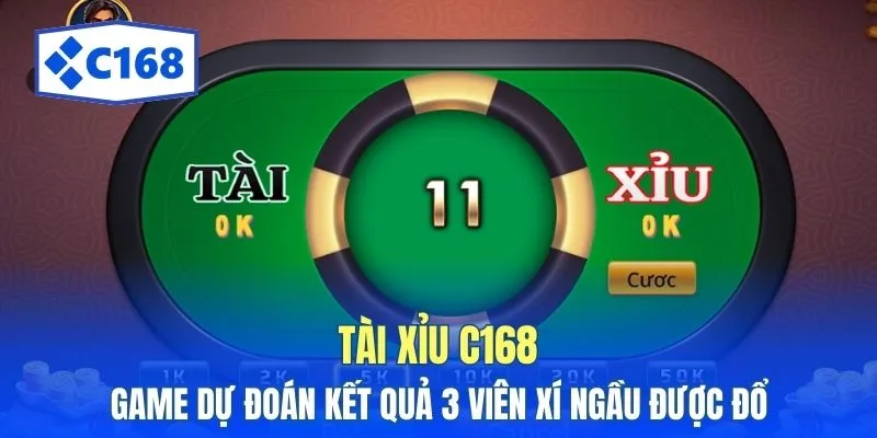 Tài Xỉu C168 - Game Dự Đoán Kết Quả 3 Viên Xí Ngầu Được Đổ 1 tai xiu c168 game du doan ket qua 3 vien xi ngau duoc do